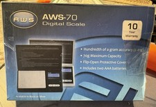 Báscula de bolsillo digital negra AWS-70 100 X 0,01 precisión 70 g máx., caja abierta
