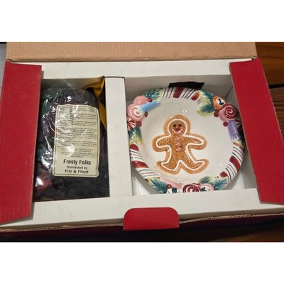 Fitz and Floyd Christmas Candy Lane Bowl w/ Potpourri NIB 2001 Unused 