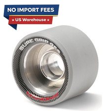 Monza Sure-Grip Wheels Grey 95A Roller Skates Quad Speed Derby Indoor NEW