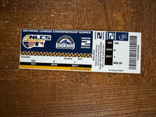 2007 NLCS Playoff Baseball Ticket Colorado Rockies Arizona Diamondbacks Game 4