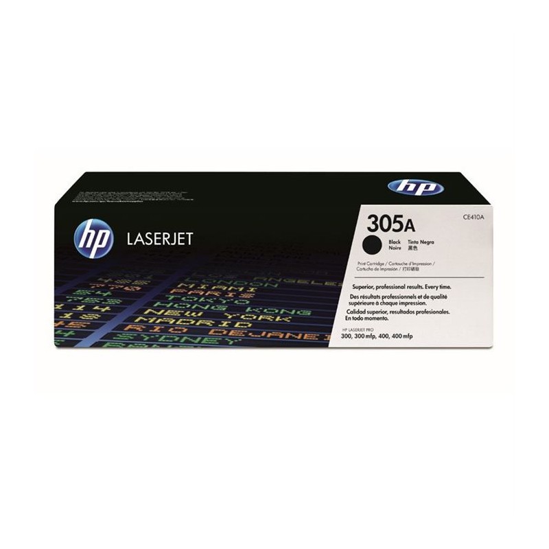 Toner noir HP 305A CE410A compatible avec LaserJet Pro 300 M351 et M451