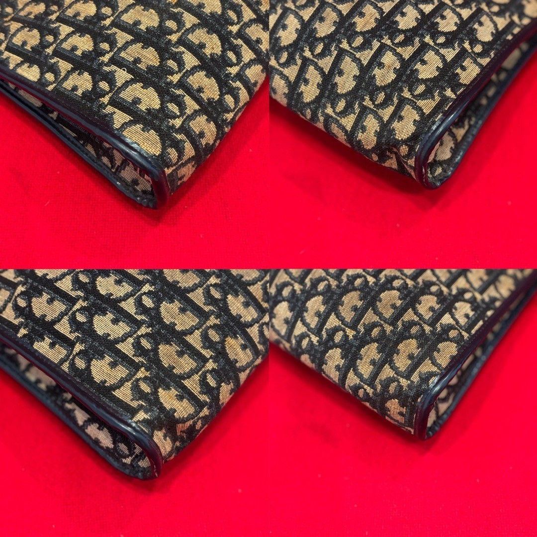Christian Dior Trotter Shoulder Bag Leather Navy Size: W:11 × H:7.9 in. — image 8