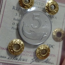 ITALIA 🇮🇹 - 5 lire Delfino anno 1953 (FDC periziata)