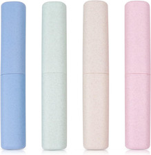 4 Pack Travel Toothbrush Case Portable Travel Toothbrush Holder Plastic Toothbru