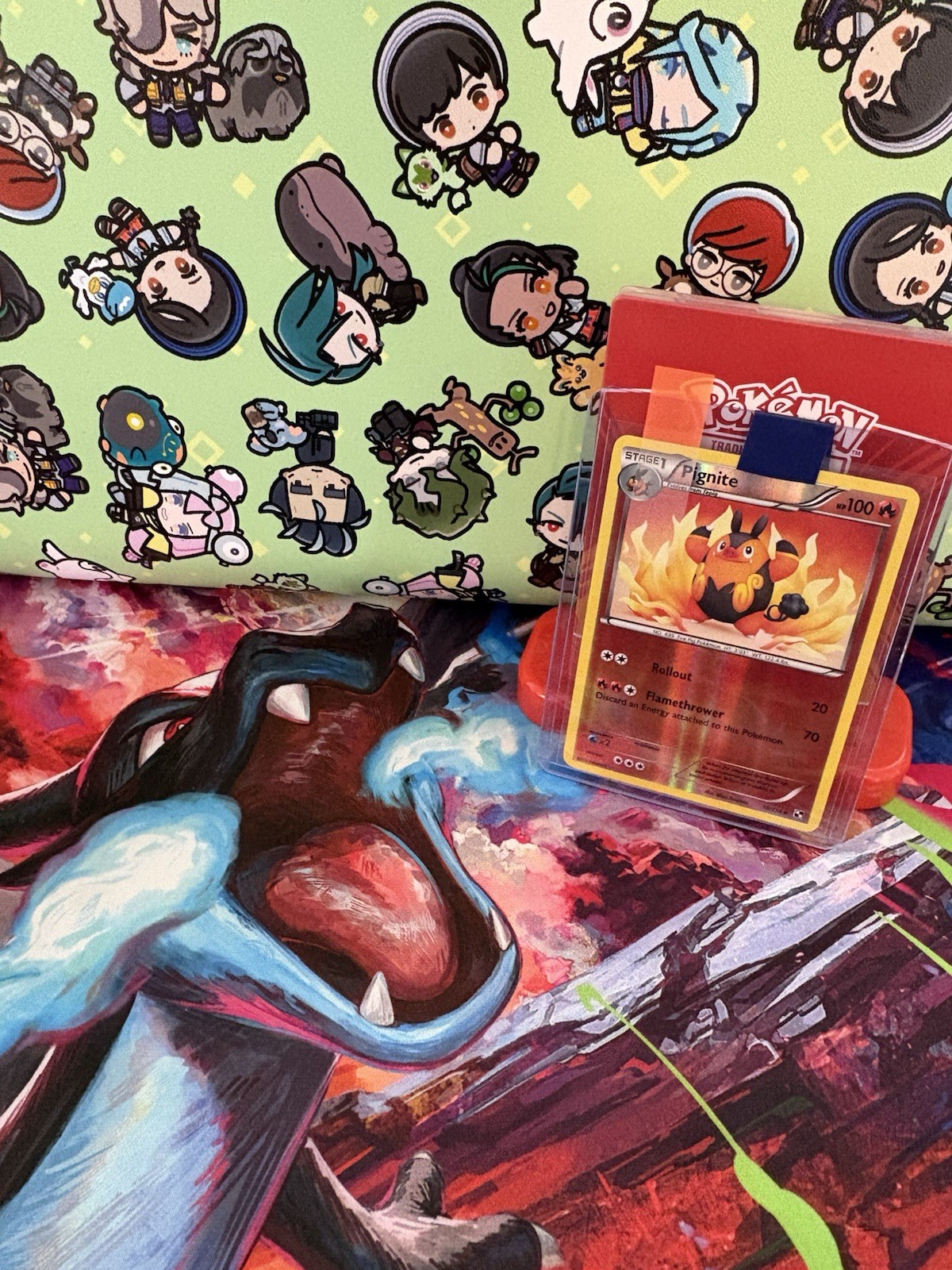 Pokémon Pignite 18/114 Black And White Base Set Reverse Holo NM