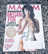 Maxim Magazine October 2008 Megan Fox Cover Signed Autographed Psadna Authentic Maxim Magazine October 2008 Megan Fox Cover Signed Autographed Psadna Authentic