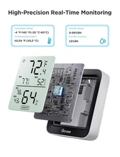 Bluetooth Room Thermometer Indoor Temperature Monitor with App Control
