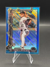 2025 Topps Holiday Chase Dollander #H130 Blue Metallic Glitter Holiday Rookie