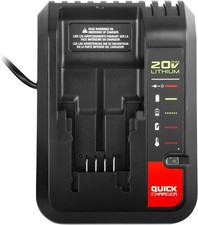 Quick Charger For BLACK DECKER 20V MAX Lithium Battery Charger LCS1620 /LCS1620B
