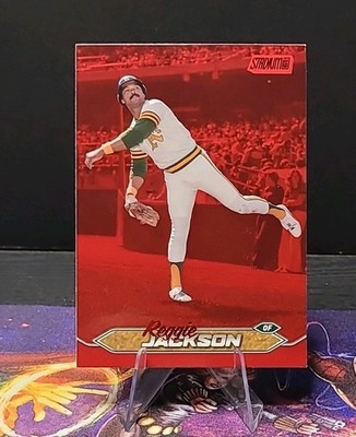 2024 Topps Stadium Club Reggie Jackson Oakland Athletics Red Parallel #276