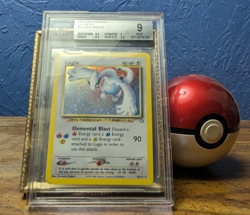 lugia pokemon card 2000 neo genesis unlimited holo 9