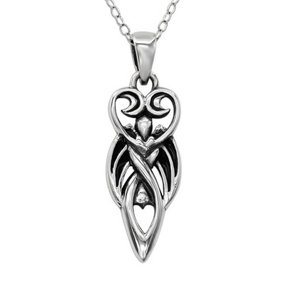 Venus Anhänger - 20'' Sterlingsilber Göttin der Liebe Halskette griechischer heidnischer Schmuck