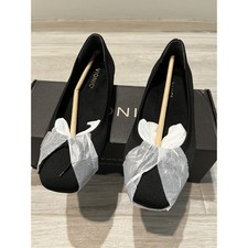 Vionic Klara Knit Ballerina Comfort Skimmer Black Flats - Women 5 Wide