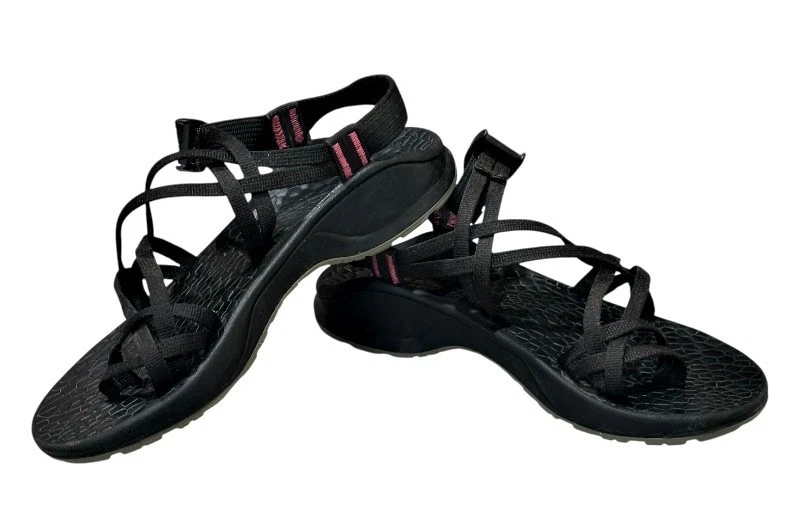 Женские сандалии CHACO размер 8 Zong X Ecotread черные розовые спортивные для водных походов на открытом воздухе - Изображение 3 из 4