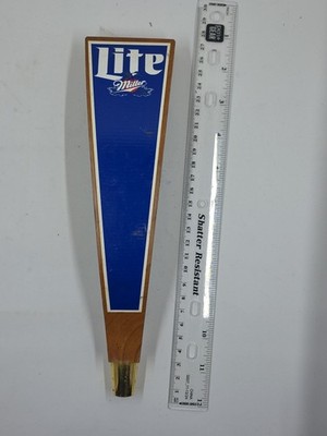 *VINTAGE*  Miller Lite Wooden Beer Tap Handle 10.5''  