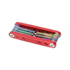 Folding Multi-Tool with Allen Wrenches  Screwdrivers Red