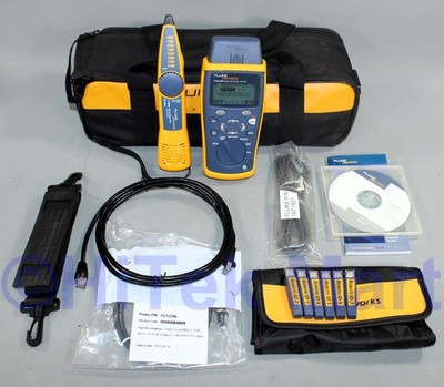Fluke Networks CableIQ Qualification Test kit CIQ-KIT w case & accessories