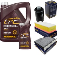 SCT Inspektionspaket 6L Mannol TDI 5W-30 FüR Audi A3 1.8 Tfsi 2.0 Q3 VW Golf VI