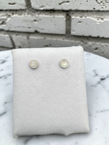 Coach Vintage Signature Stud Earrings Precious Metal Sterling Silver 925 Y2K