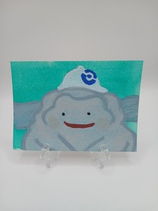 Aceo Mixed Media Pokémon  Pokopia Set Graveler Ditto Original Art Atc Signed