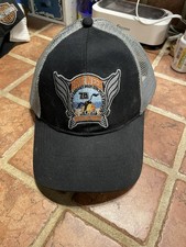 NOS Daytona Bike Week 2019 Black Trucker Hat Snapback Eagle Crest Logo Mesh