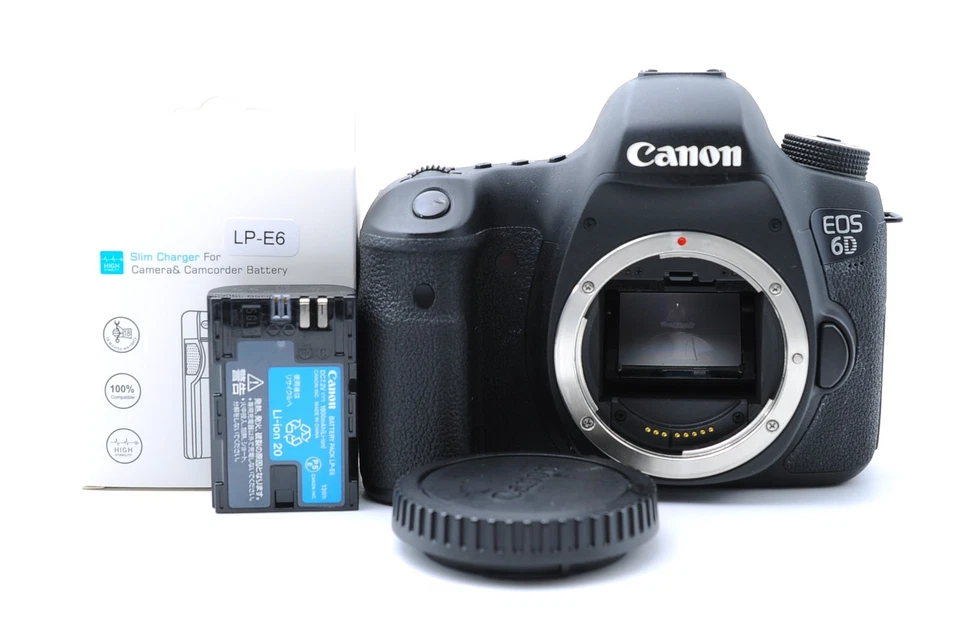 Solo obturador de cuerpo de cámara digital SLR casi nueva Canon EOS 6D 20,2 mega píxeles 70877 - Imagen 2 de 4