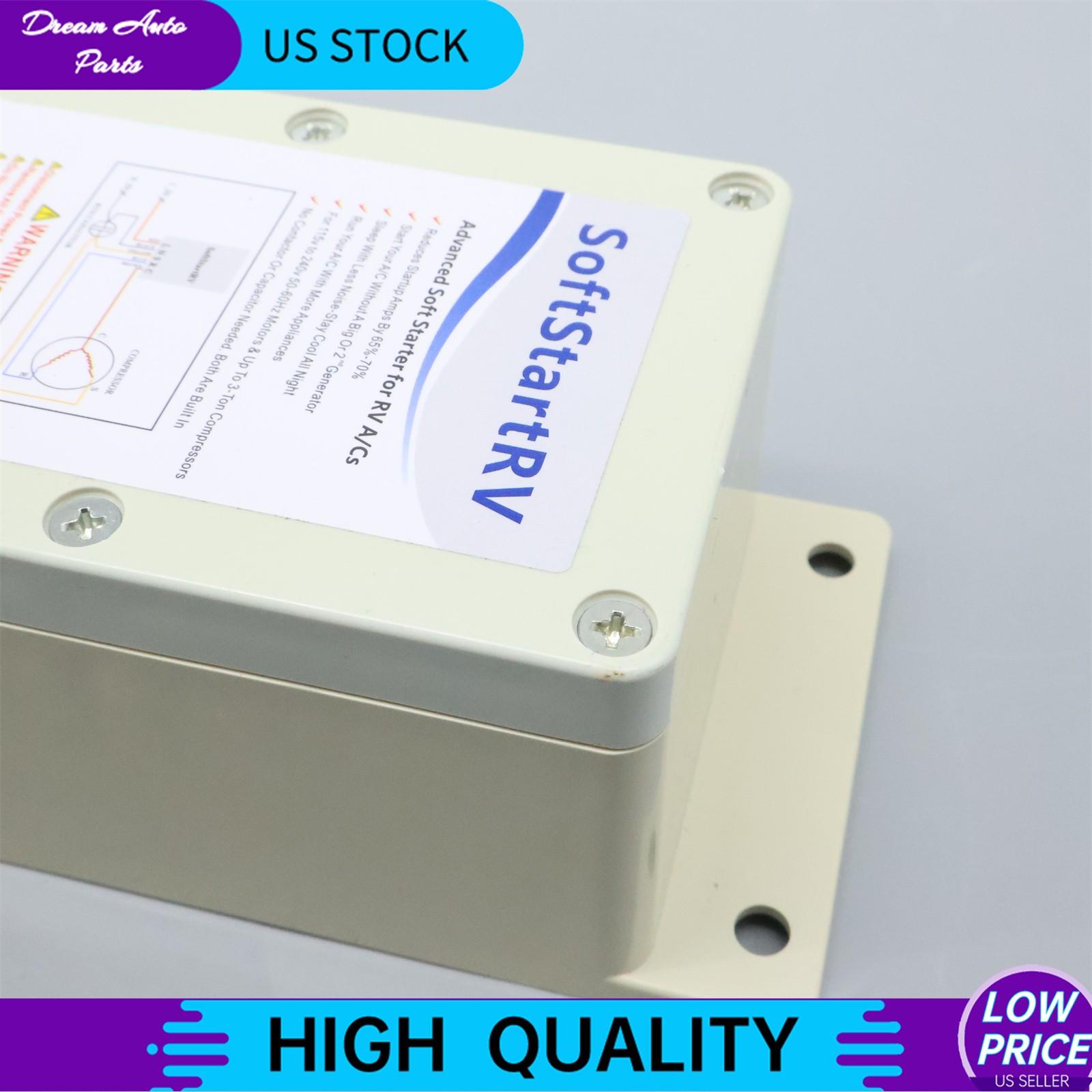 NEW Soft Start Kit Air Conditioner Setup RV A/C Starter Fits SSRV3T 110 Volts