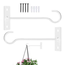 Metal Plant Hooks Indoor Metal Plant Hanger 2 Pcs Decorative Metal Flower decent