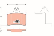 Bremsbelagsatz Hinten für Citroen C5 I DC Break DE II RC RE 01-08