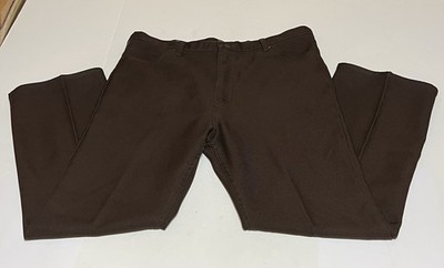 Vtg Wrangler Wrancher 82BN Men's Tag 40x29 Measure 39x29 Polyester Pants Brown