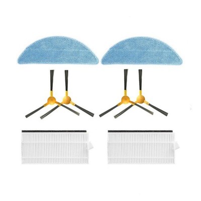 Seiten Bürste + Filter + Mopp für Neatsvor X500/X600 Tesvor T8 M1 S6 Roboter VZ3