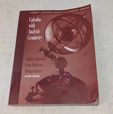 Calculus with Analytic Geometry George F. Simmons 2nd Second Edition PAPERBACK