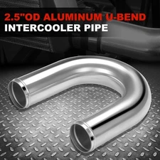 180 Degree 2.5 inch U-Pipe Shape Aluminum Intercooler Intake Piping Turbo Custom
