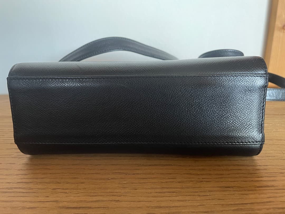 Valentino Garavani Vintage Leather Tassel Flap Shoulder Bag Black Excellent Jap thumbnail 8