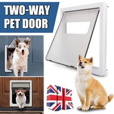 Large Dog Flap Extra Large 2-Way Pet Door Gate Entrance 2 Way Locking Pet Wall
