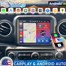For Jeep Wrangler 2018-2024 Apple Carplay Android14 Car Stereo Radio GPS RDS AHD