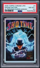2025 TOPPS CHROME UPDATE ALTER EGOS SUPER HEROES #9 SHOHEI OHTANI PSA 8.5