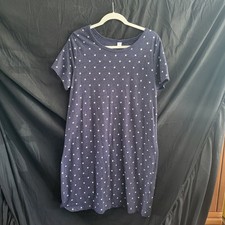 🛍️ Old Navy Women’s Short Sleeve T-Shirt Dress – Small Stars Print – Size XL