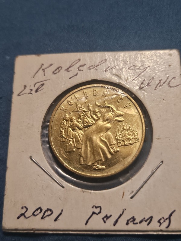 Poland 2001 Kolednicy 2 Zlote Commemorative Coin UNC