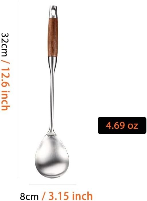 REDANT Large Serving Spoons for Buffet, 18/8 Stainless Steel Cooking Silver 