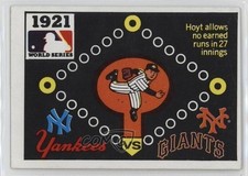 1971 Fleer Laughlin World Series Waite Hoyt 1921 New York Yankees vs Giants 0b0
