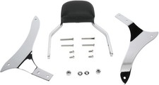 Cobra Bolt-On Chrome Mini 11" Sissy Bar with Freedom Pad 02-4760 MADE IN USA