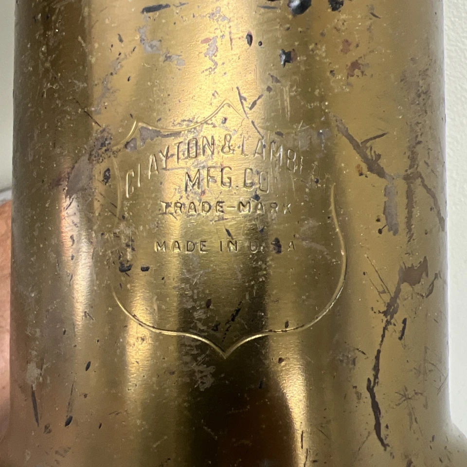 Soplador de latón vintage CLAYTON & LAMBERT Foto 3 de 4
