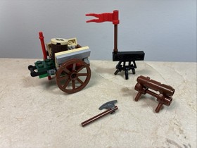 Lego Black Knight Classic Castle Minifigure Cart Accessories Medieval Market