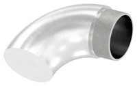 Endbogen 90° Edelstahl V2A Ø 48,3X2,0 Mm Flach Steckfitting GeläNder Handlauf