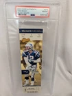 2003 Fleer Authentix Ticket Studs Tom Brady PSA 8 - Pop 4 - Pats vs. Jets
