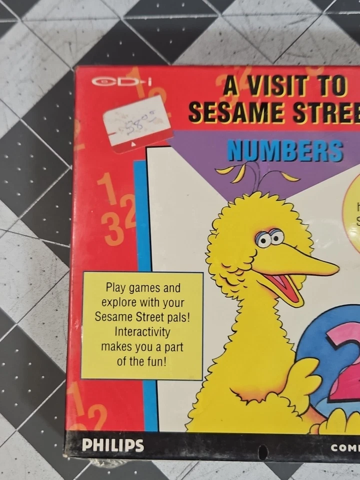 Visit to Sesame Street Numbers (Philips CD-i, 1991) New Sealed Jim Henson NOS - Image 3 of 4