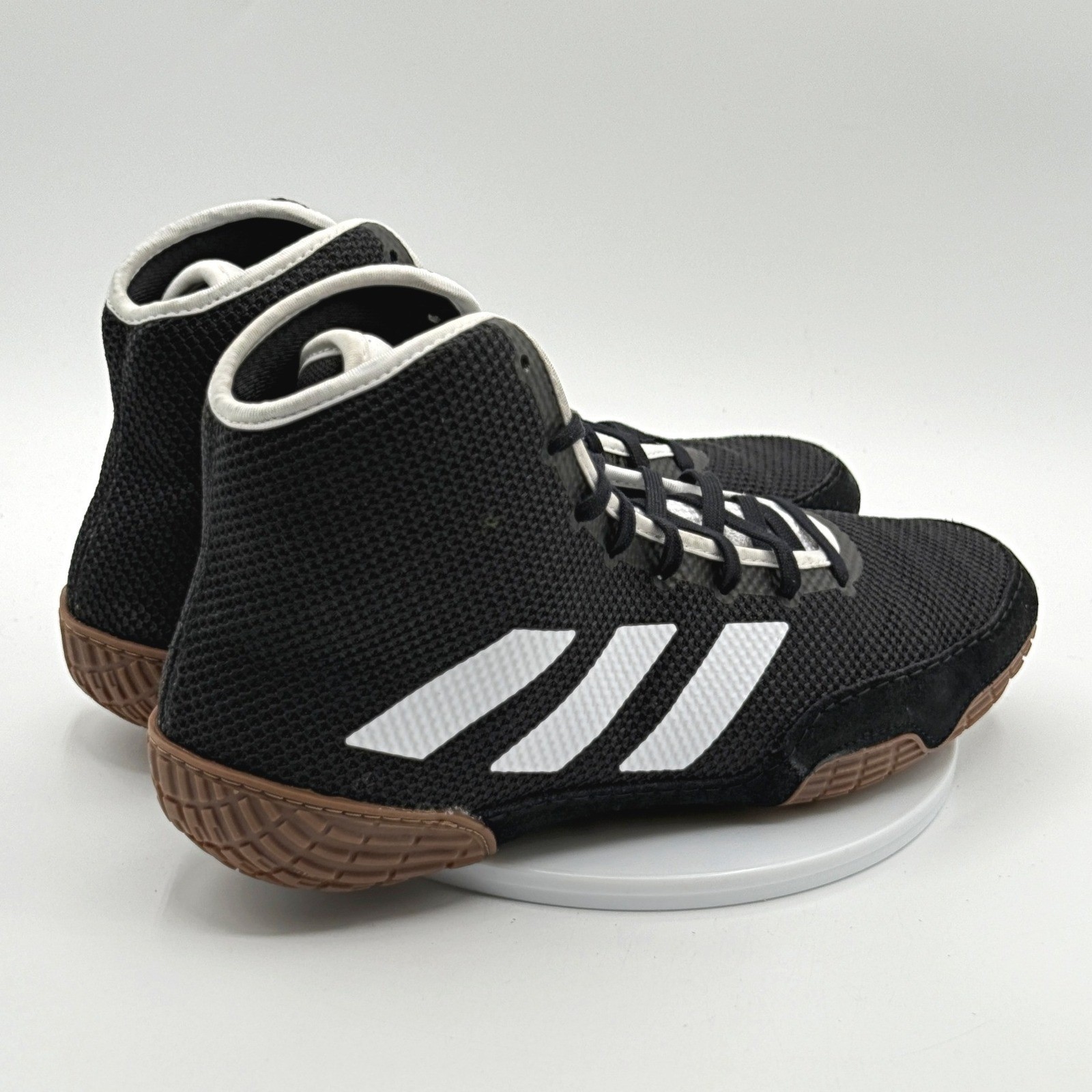 Adidas Tech Fall 2.0 Wrestling Shoes Size 10.5 Mens Black/White/Gum FZ5388, NEW thumbnail 6
