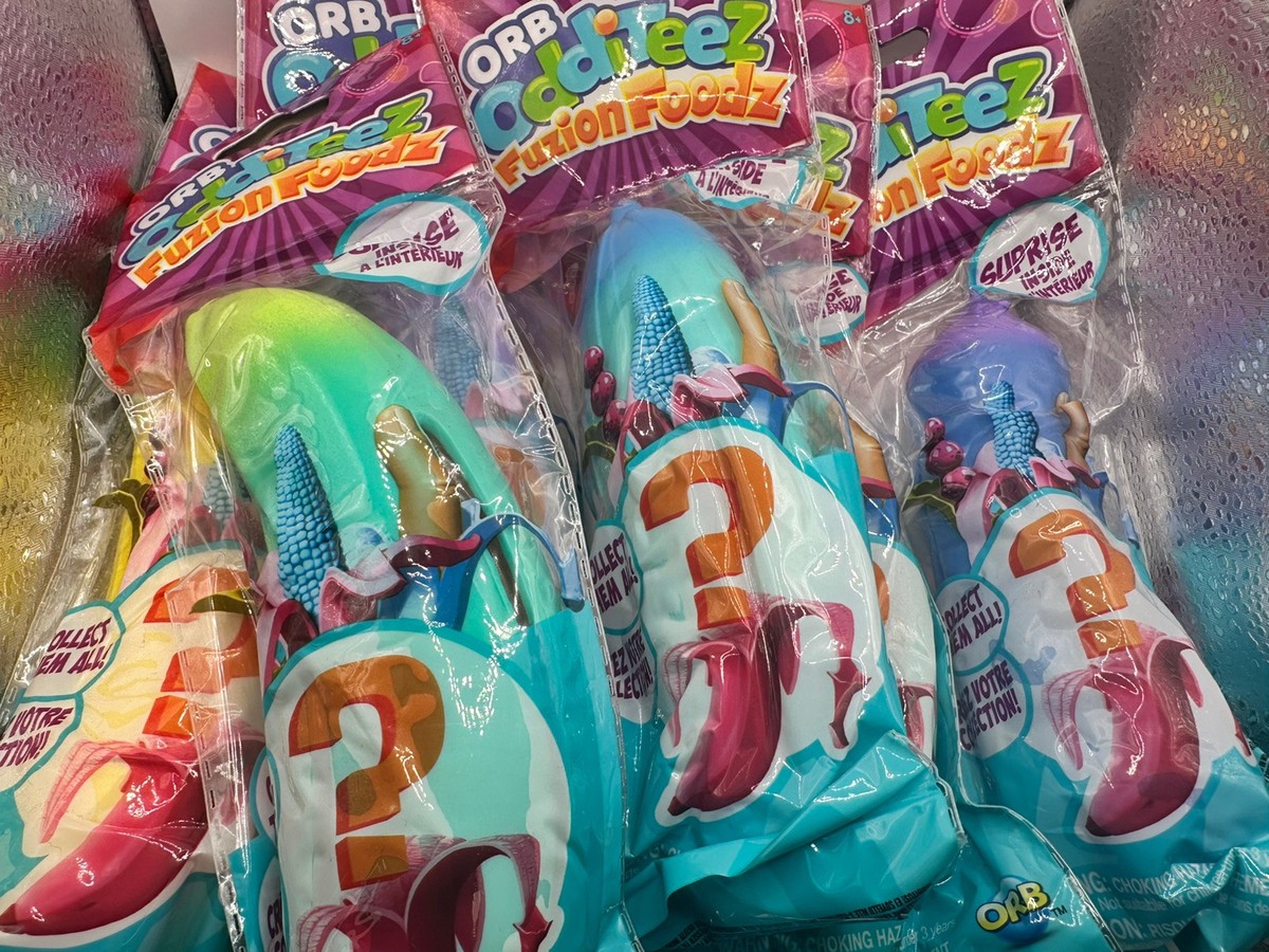 6x ORB Odditeez Fuzion Foodz Collect Them All Random Mix. color