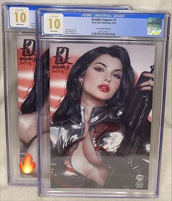 Double Impact Shikarii Baroness Cobra Babe E & F 100 CGC 10 Gem Mint! Power Hour